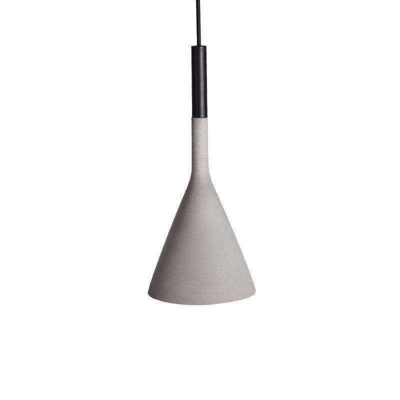 Solara Lampe suspendue conique en béton industrielle