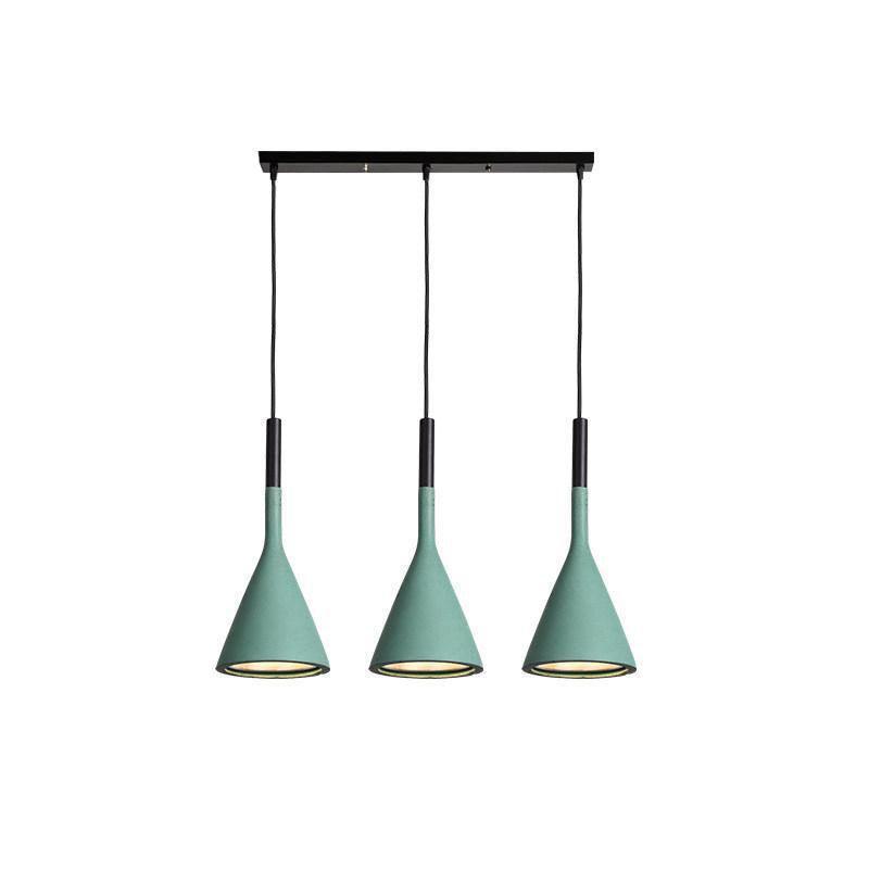 Solara Lampe suspendue conique en béton industrielle