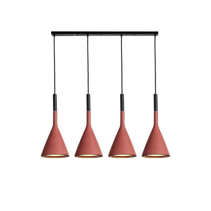 Solara Lampe suspendue conique en béton industrielle