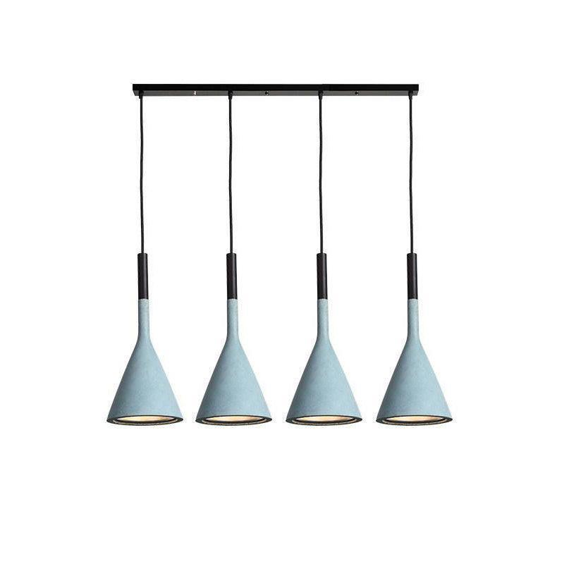 Solara Lampe suspendue conique en béton industrielle