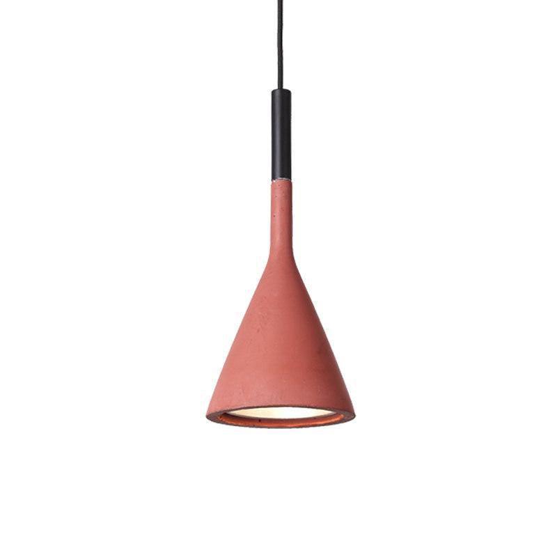 Solara Lampe suspendue conique en béton industrielle