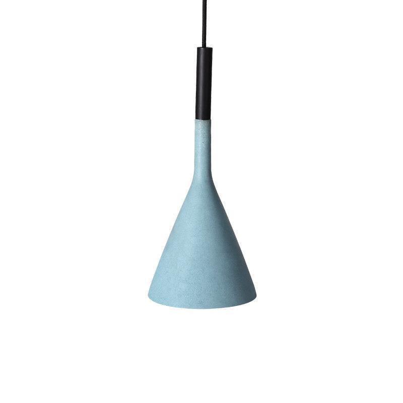 Solara Lampe suspendue conique en béton industrielle