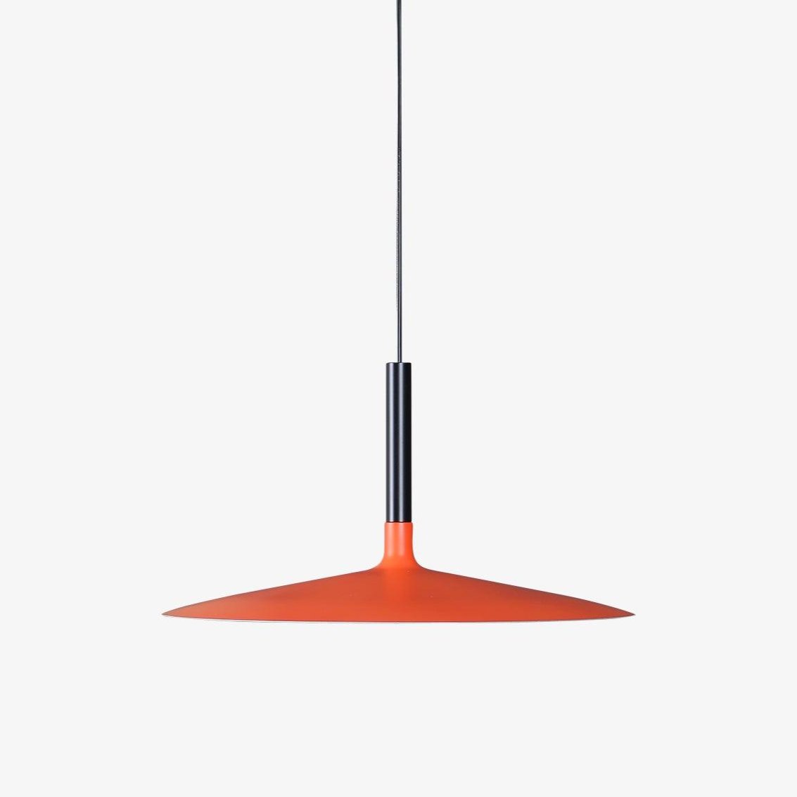 Lustra Suspension Lampe Disque Plat en Aluminium