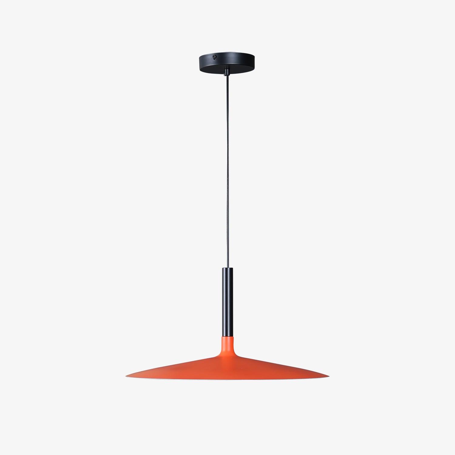 Lustra Suspension Lampe Disque Plat en Aluminium