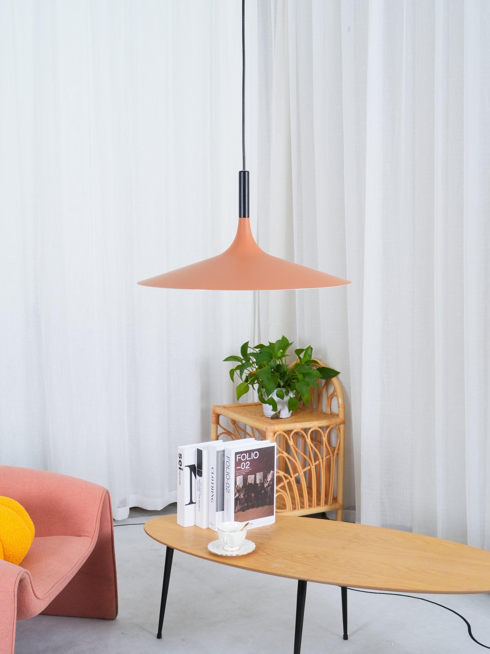 Lustra Suspension Lampe Disque Plat en Aluminium