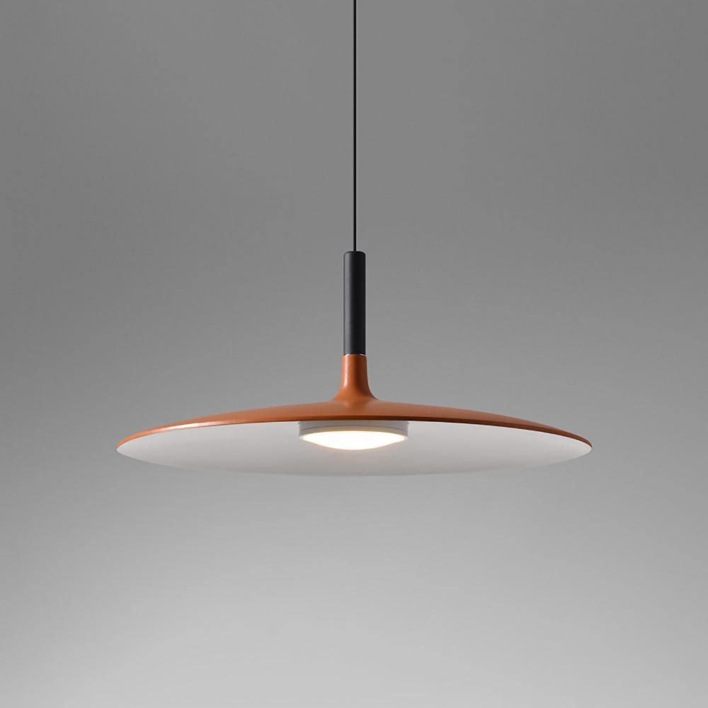 Lustra Suspension Lampe Disque Plat en Aluminium