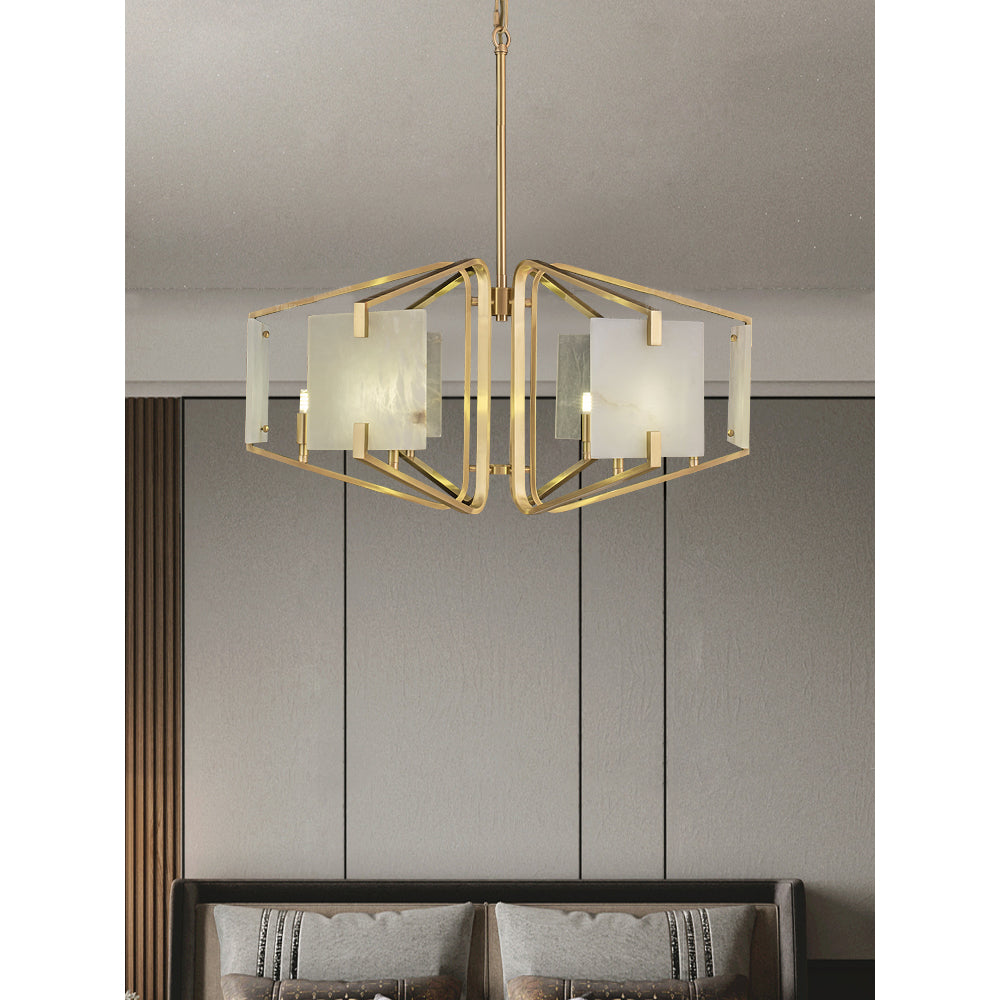 Plotuvys Lustre Laiton Albâtre Luxe Postmoderne