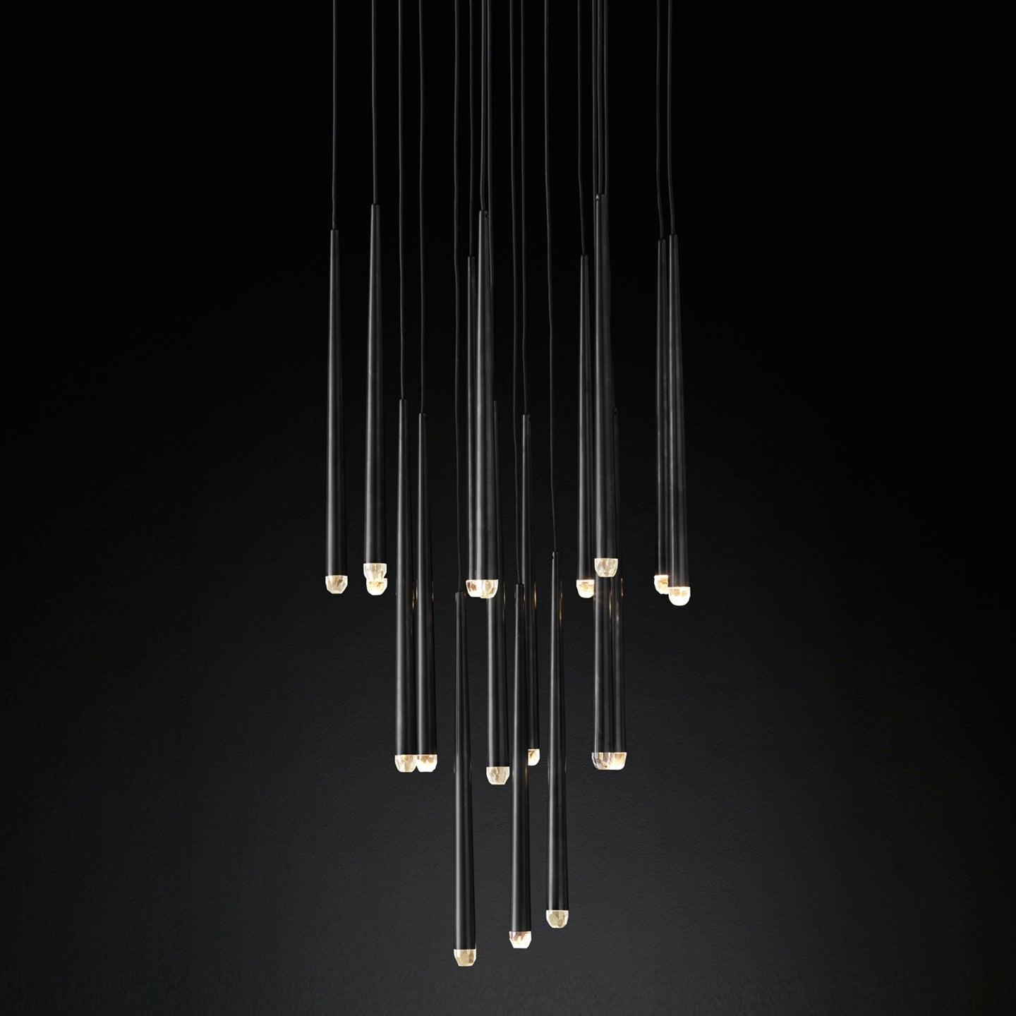 Zenith Lustre Minimaliste Cristal Laiton