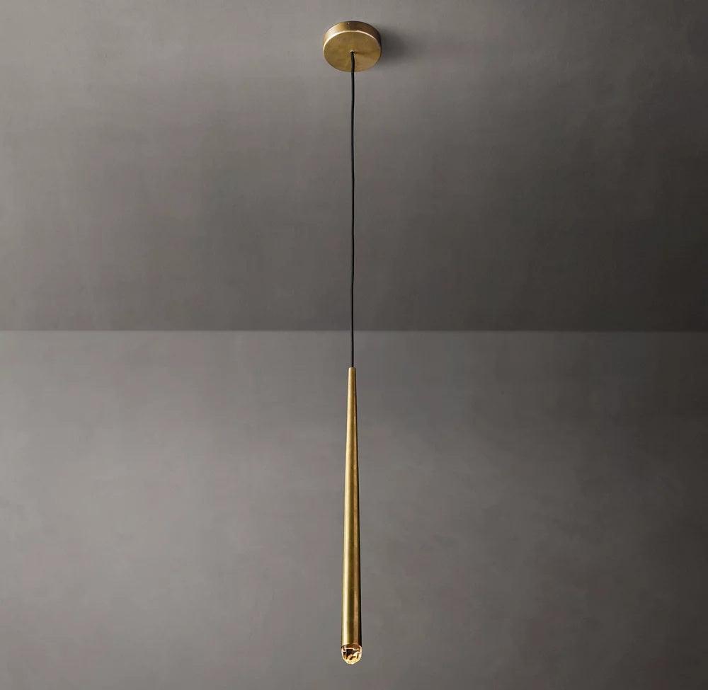 Zenith Lustre Minimaliste Cristal Laiton