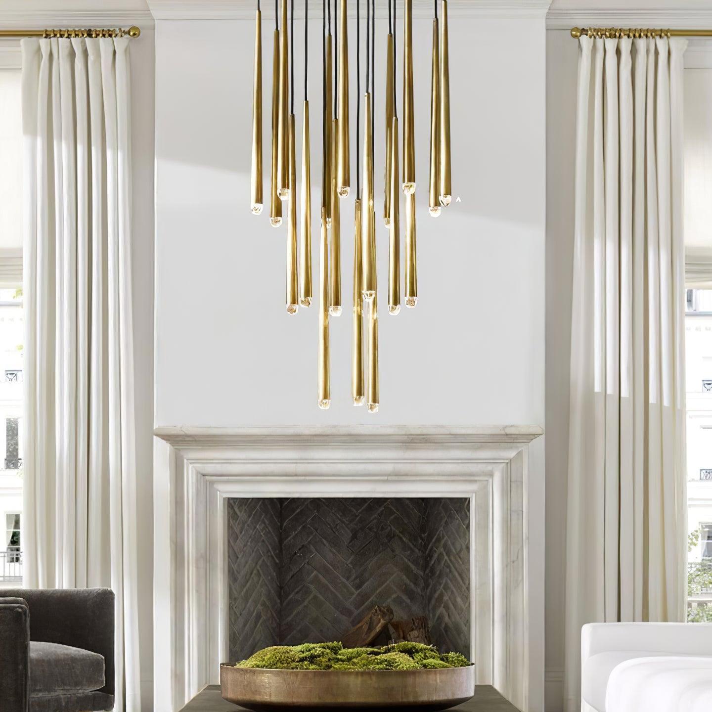Zenith Lustre Minimaliste Cristal Laiton