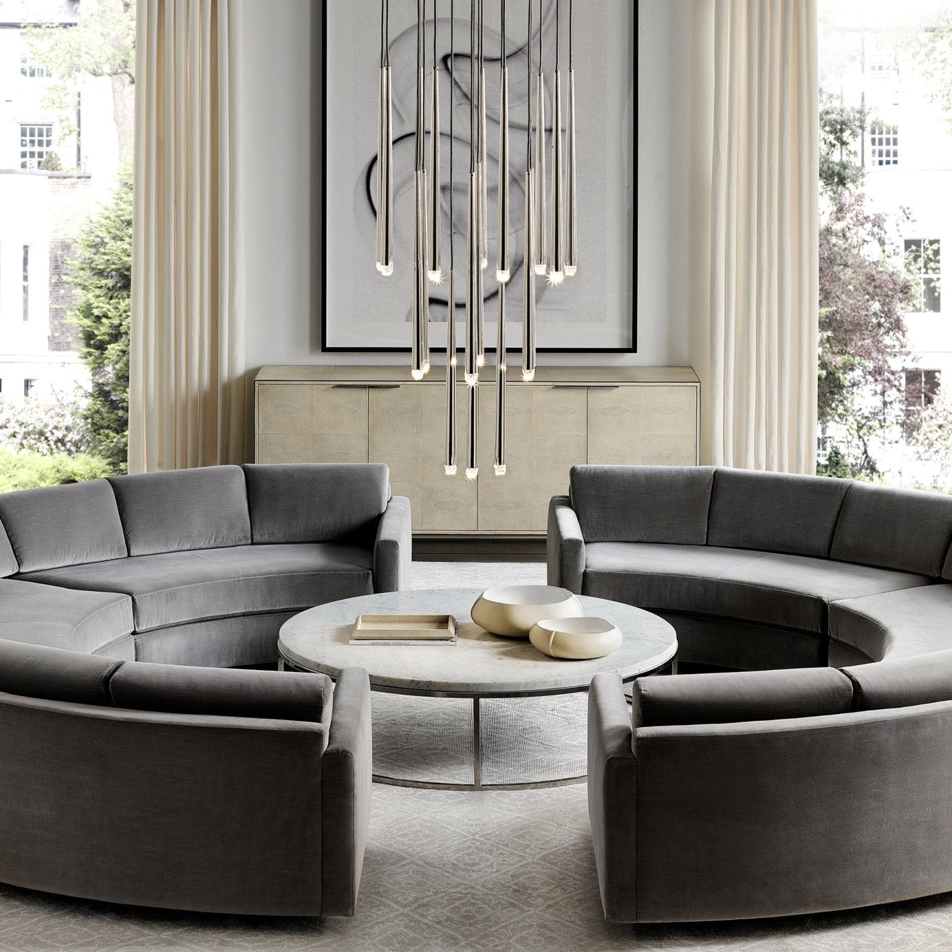 Zenith Lustre Minimaliste Cristal Laiton
