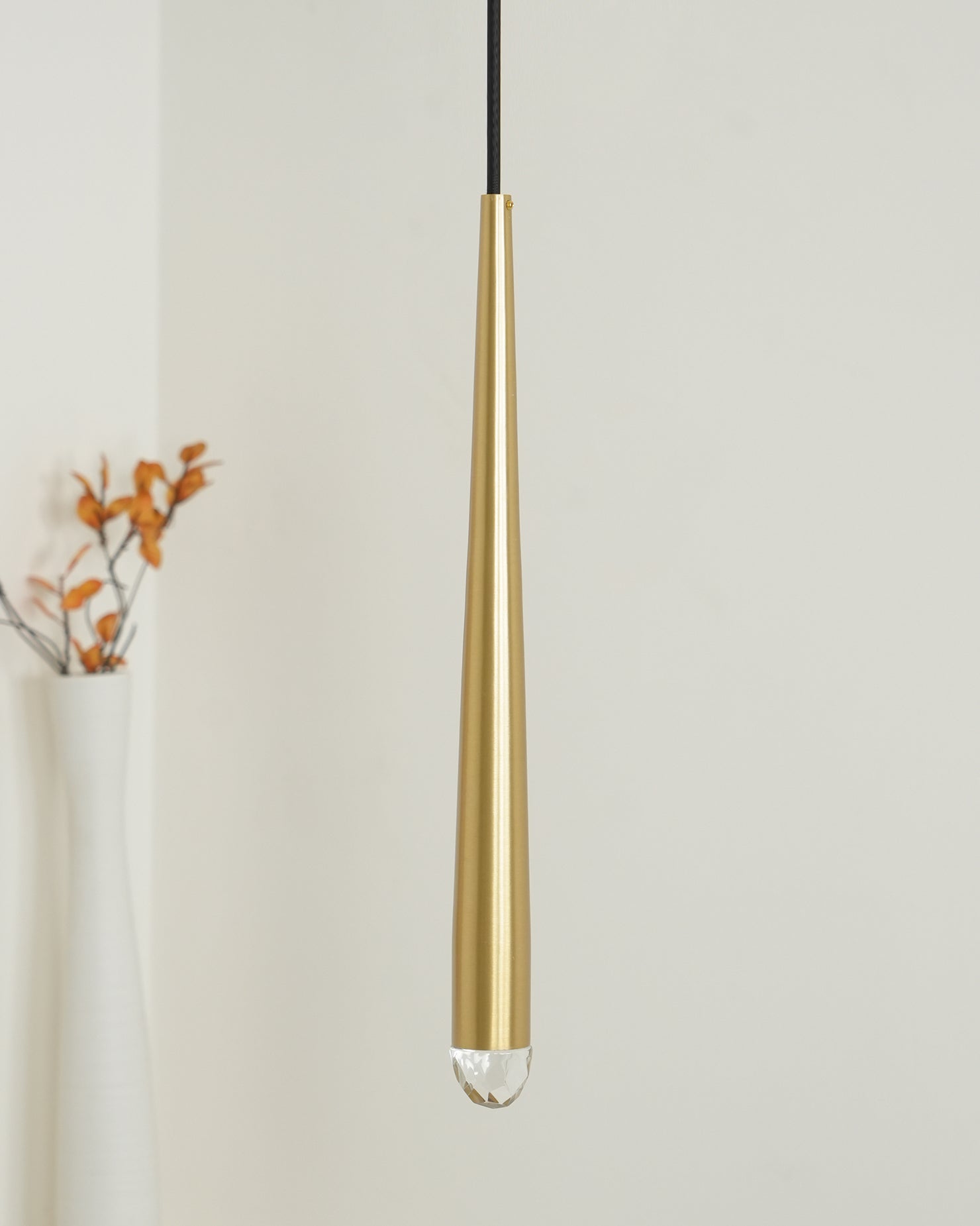 Zenith Lustre Minimaliste Cristal Laiton