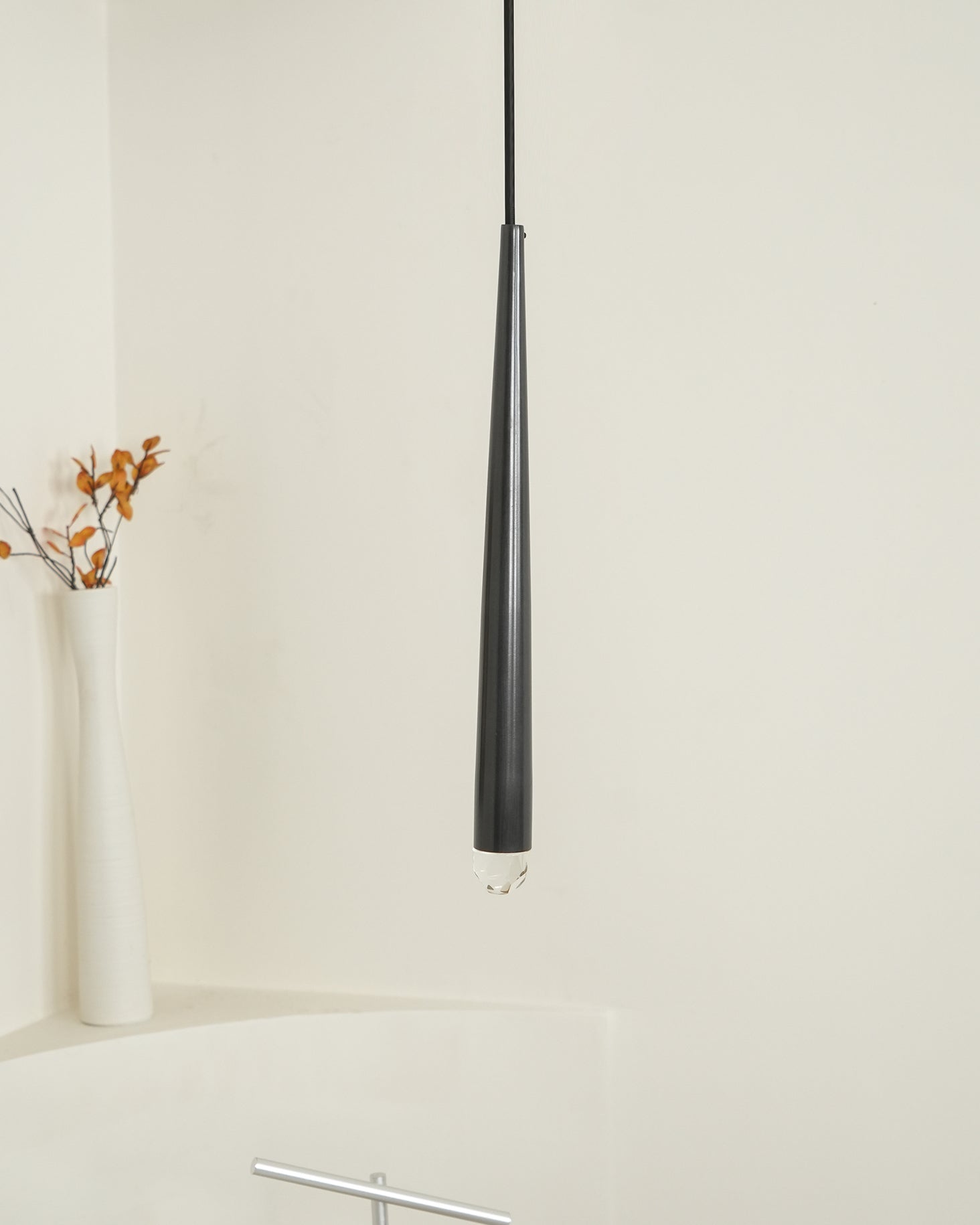 Zenith Lustre Minimaliste Cristal Laiton