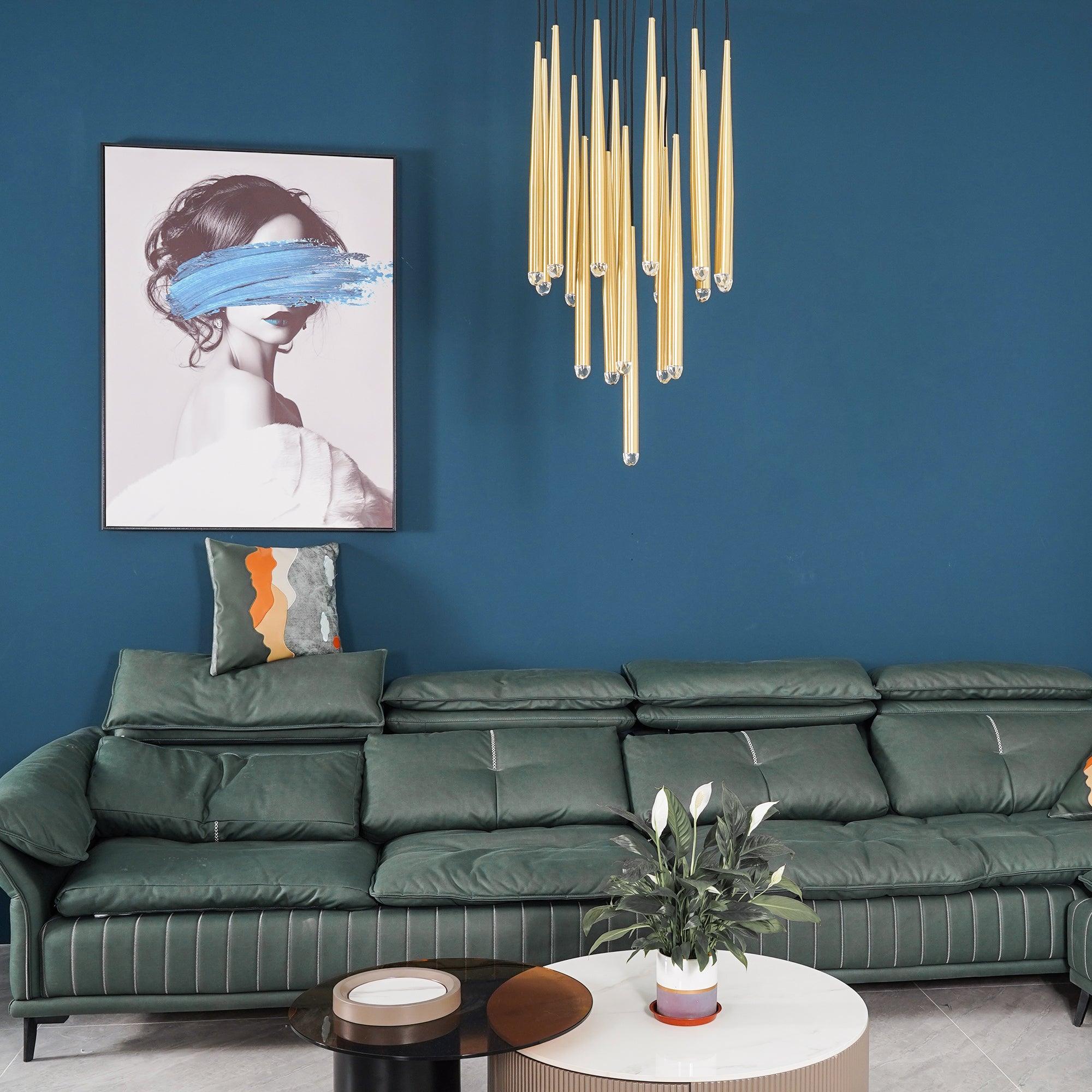Zenith Lustre Minimaliste Cristal Laiton