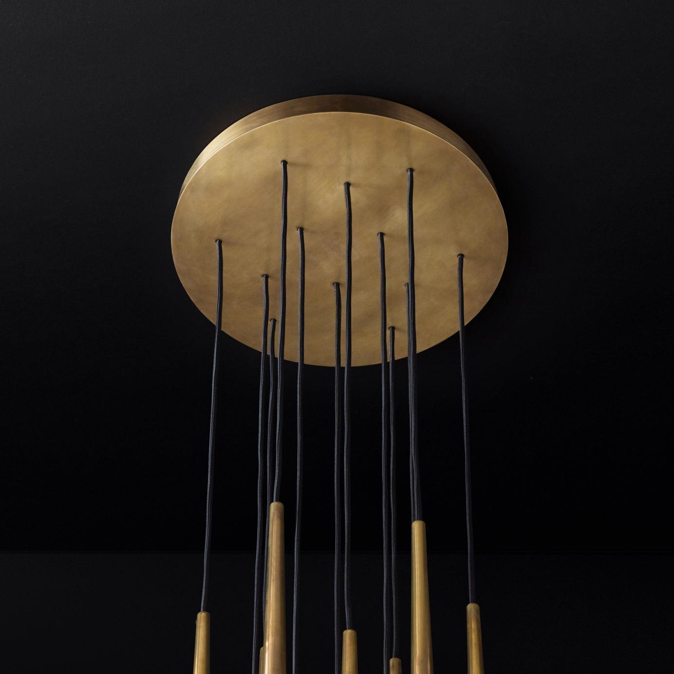 Zenith Lustre Minimaliste Cristal Laiton