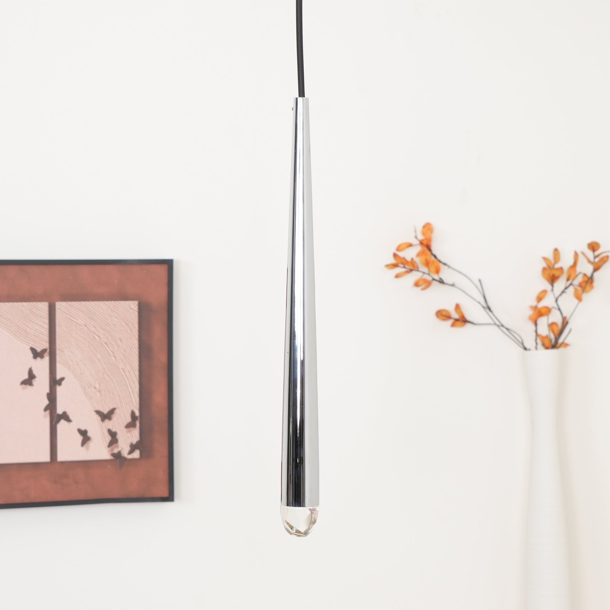 Zenith Lustre Minimaliste Cristal Laiton
