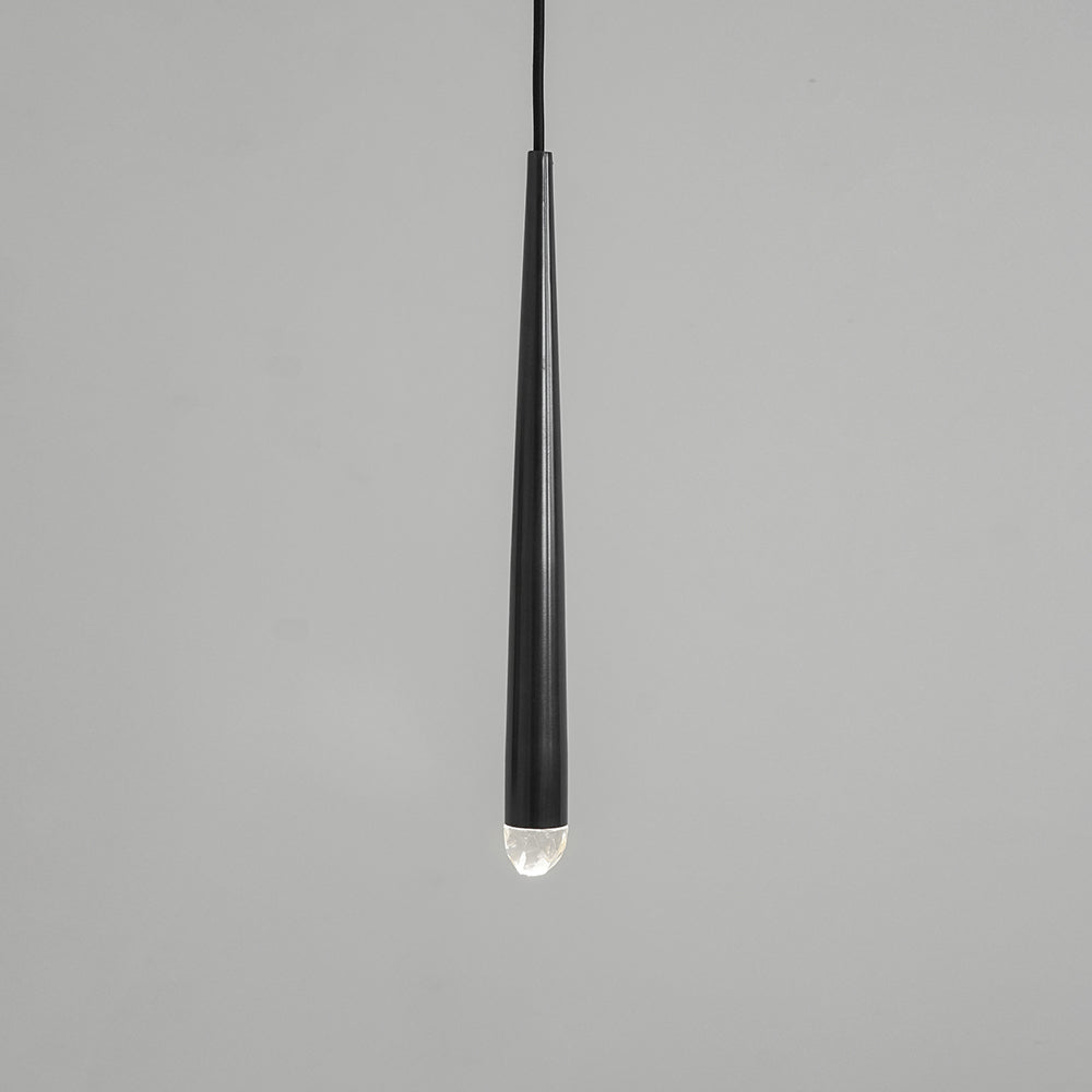 Zenith Lustre Minimaliste Cristal Laiton