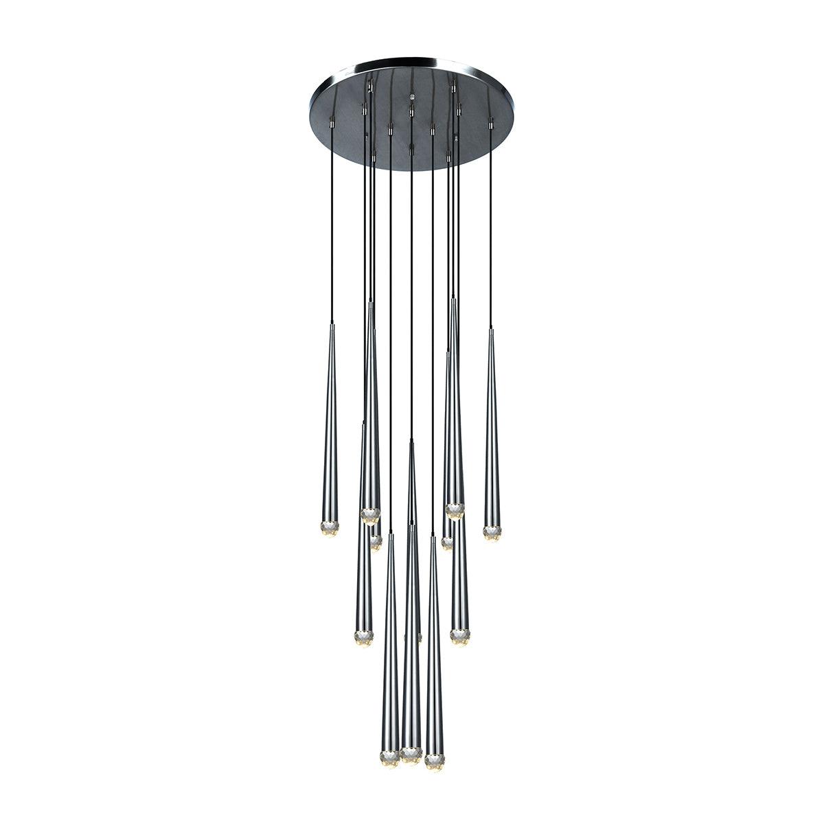 Zenith Lustre Minimaliste Cristal Laiton