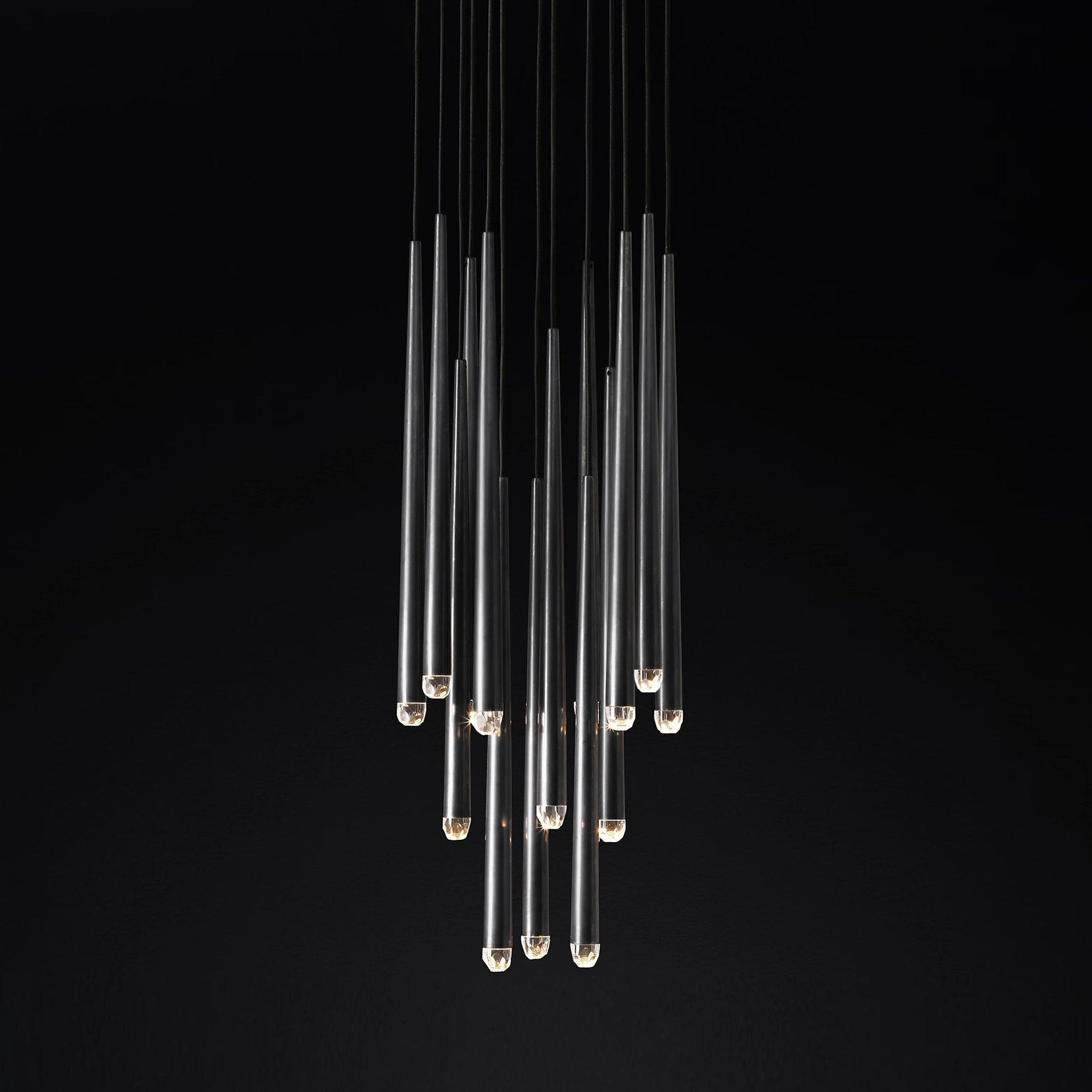 Zenith Lustre Minimaliste Cristal Laiton