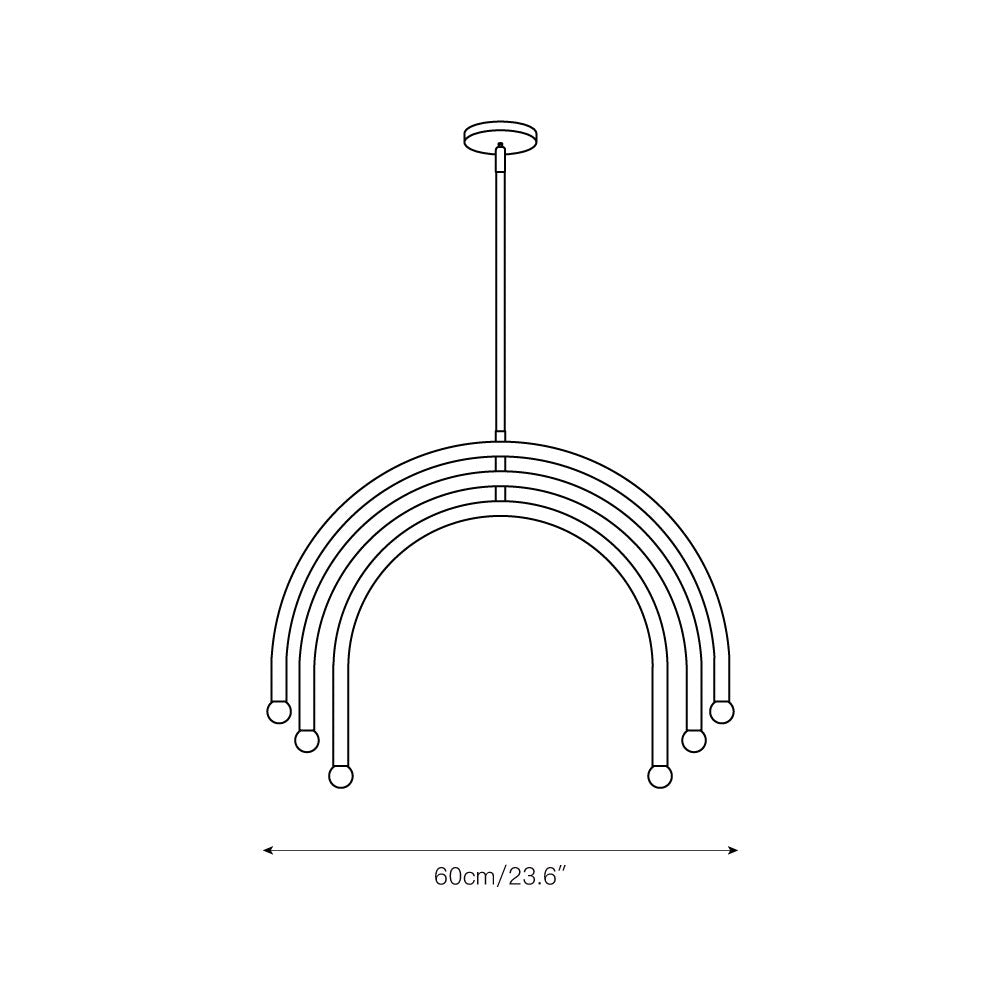 Hadden Lustre Laiton Métal Minimaliste Moderne