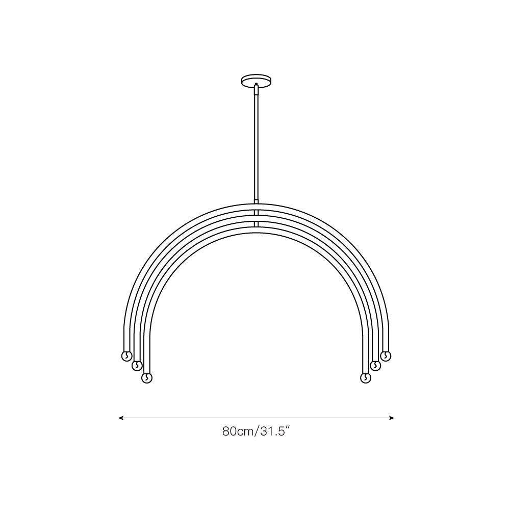 Hadden Lustre Laiton Métal Minimaliste Moderne