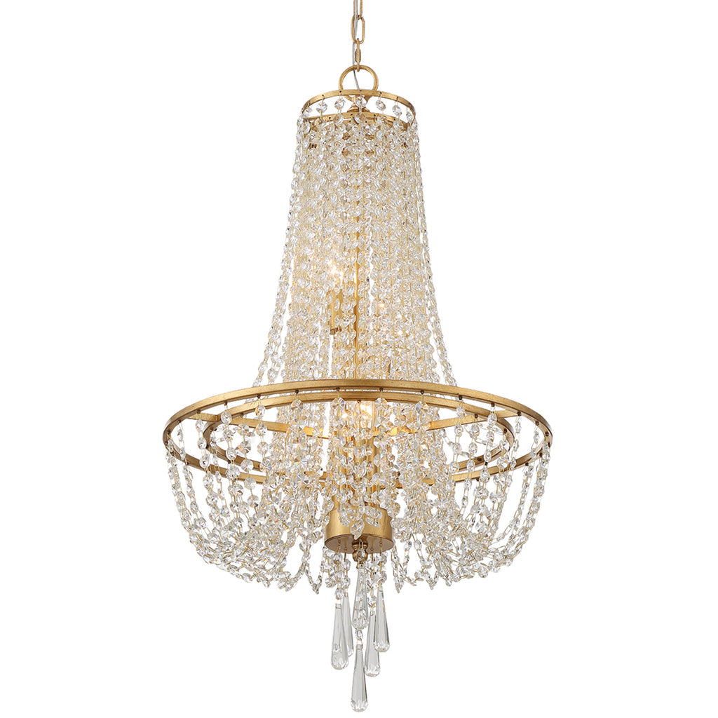 Sifuvys Lustre Métal Cristal Luxe Postmoderne