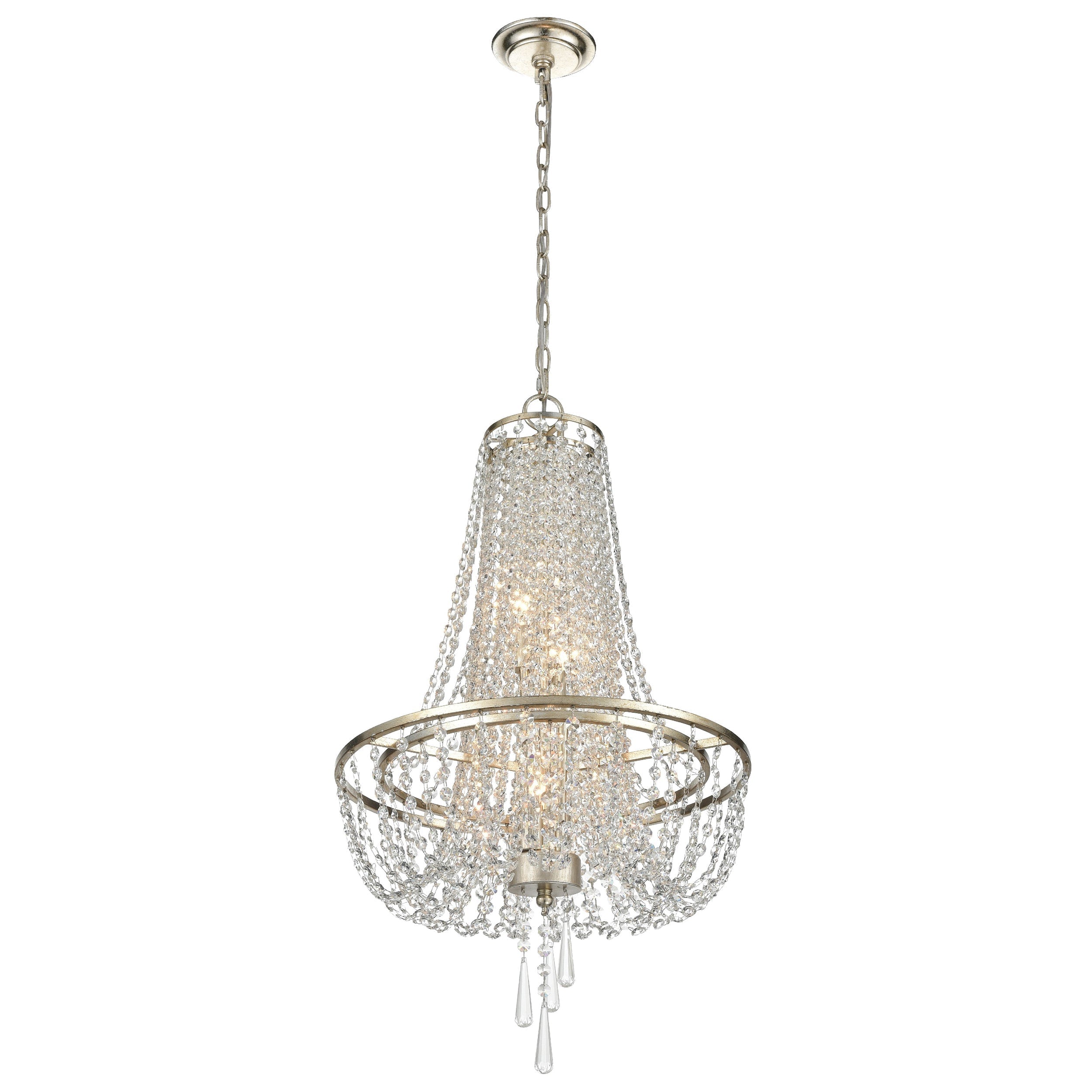 Sifuvys Lustre Métal Cristal Luxe Postmoderne