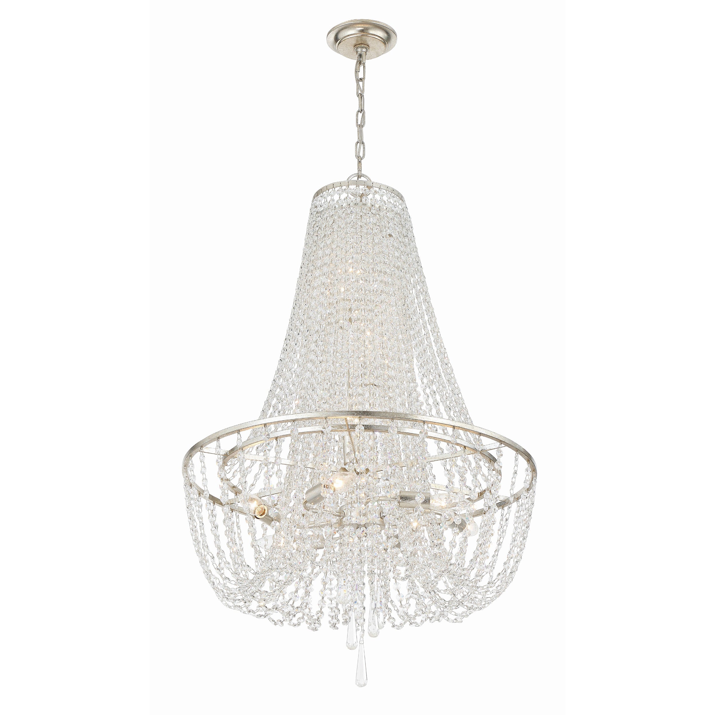 Sifuvys Lustre Métal Cristal Luxe Postmoderne