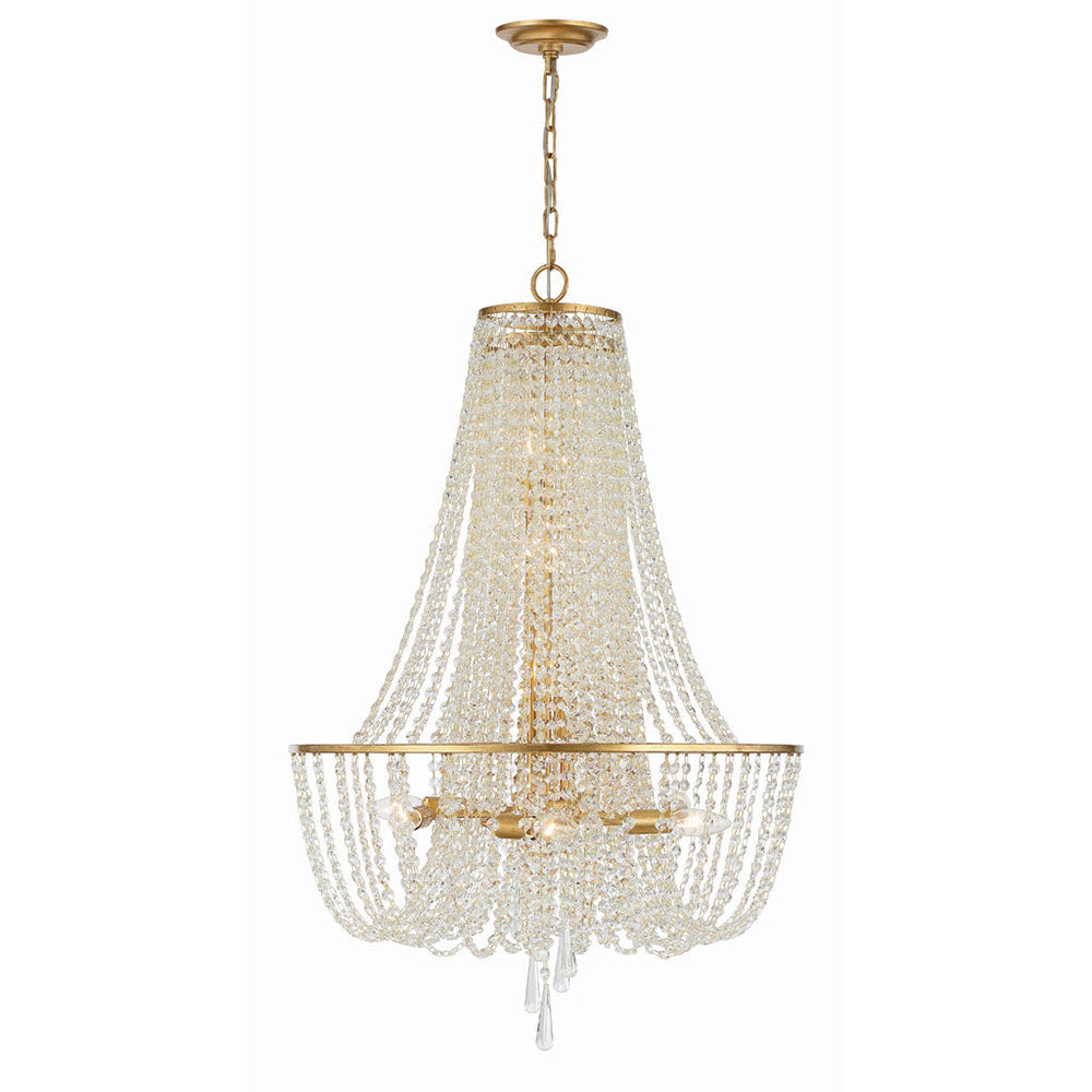 Sifuvys Lustre Métal Cristal Luxe Postmoderne
