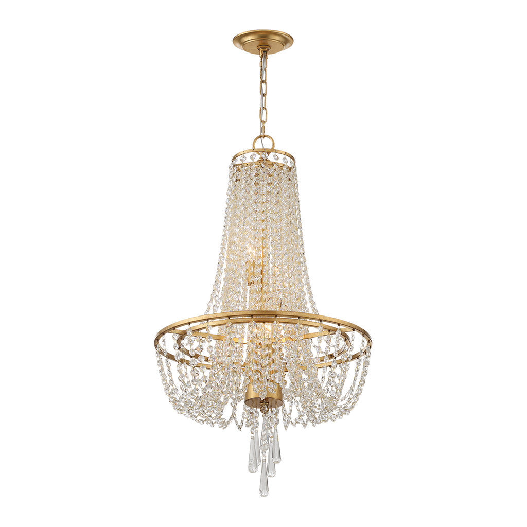 Sifuvys Lustre Métal Cristal Luxe Postmoderne