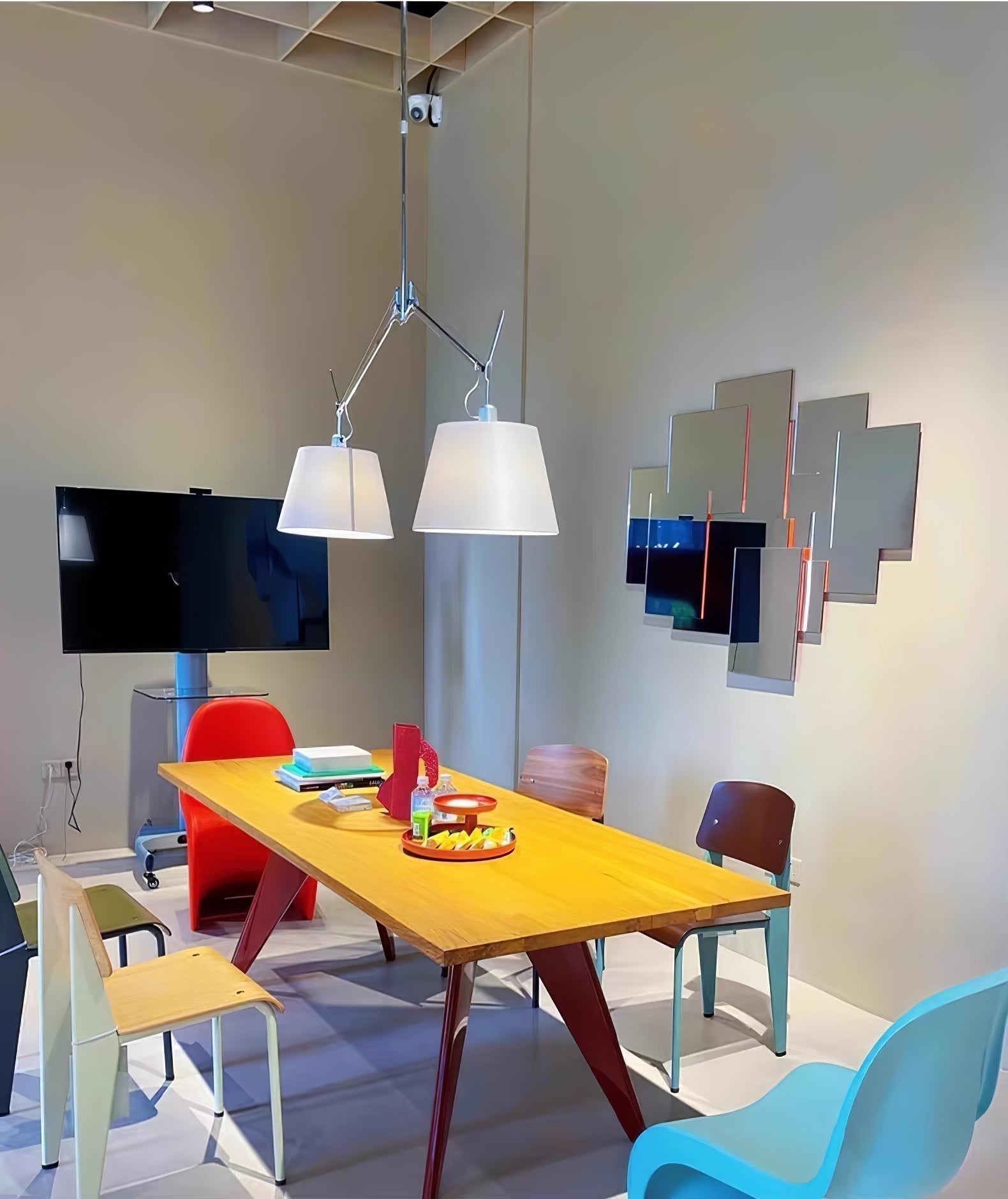 Evmirion Premium Élégance Abat-Jour Tissu Pendentif Lampe