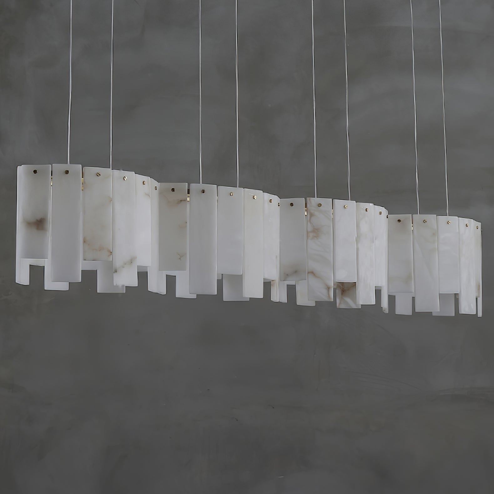 Cavelan Suspension Lustrée en Albâtre