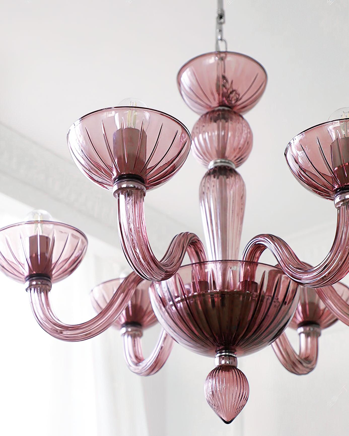 Lustra Lustre En Verre De Murano Élégant Fait Main