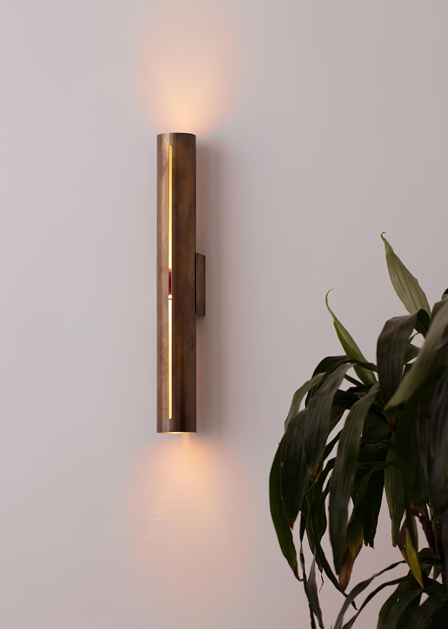 Avsilara Applique Murale Cylindre Laiton Minimaliste Moderne