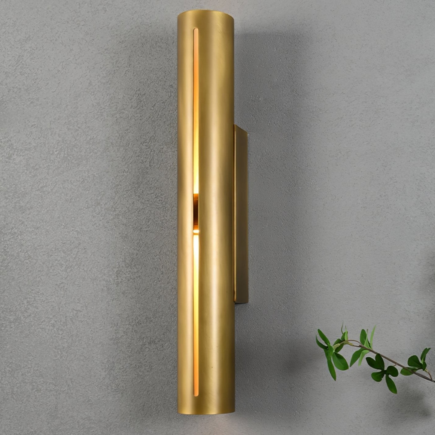 Avsilara Applique Murale Cylindre Laiton Minimaliste Moderne