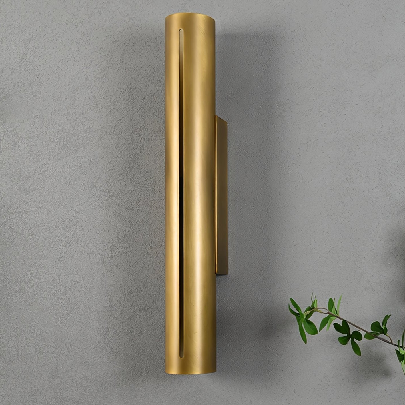 Avsilara Applique Murale Cylindre Laiton Minimaliste Moderne