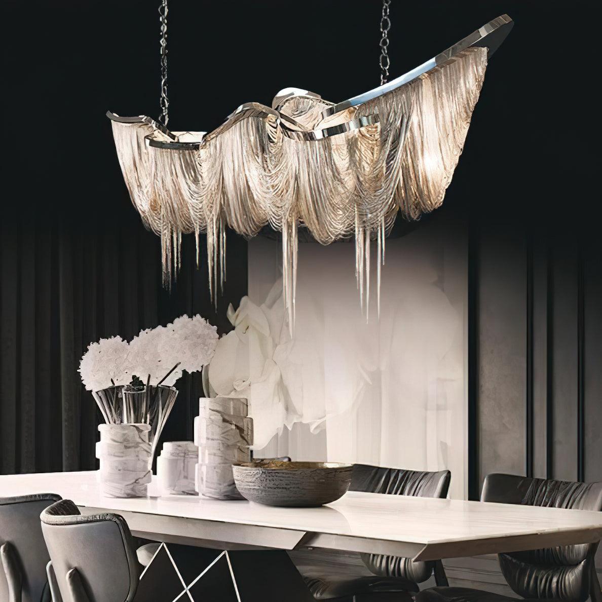 Solara Lustre Franges Dorées