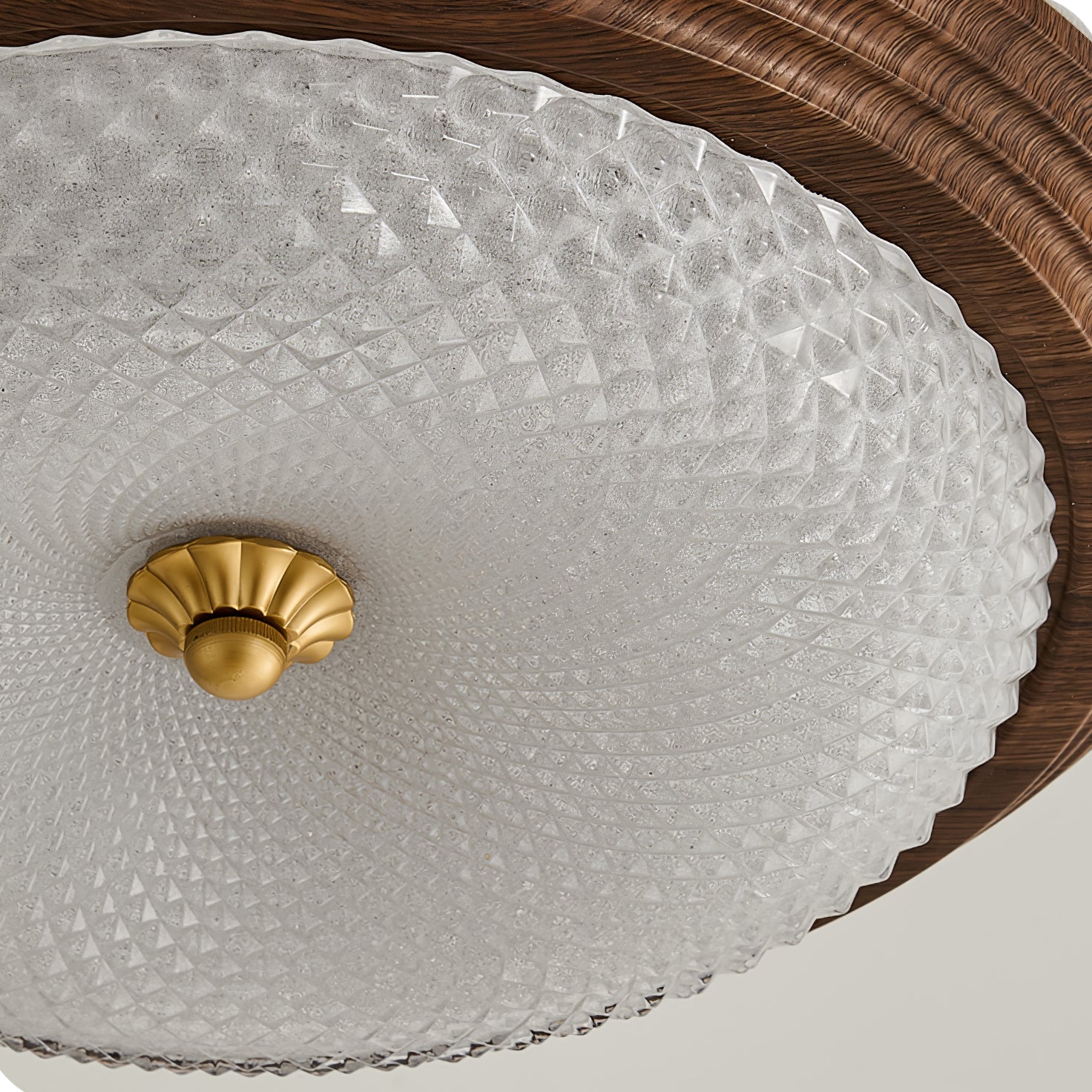 Ivvaros Lampe de Plafond en Verre Art Nordique Premium