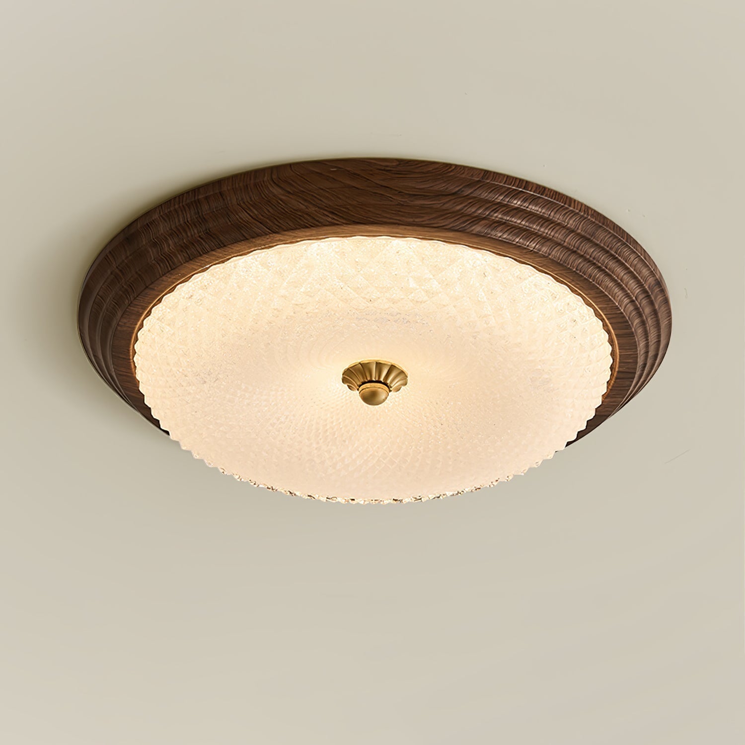 Ivvaros Lampe de Plafond en Verre Art Nordique Premium