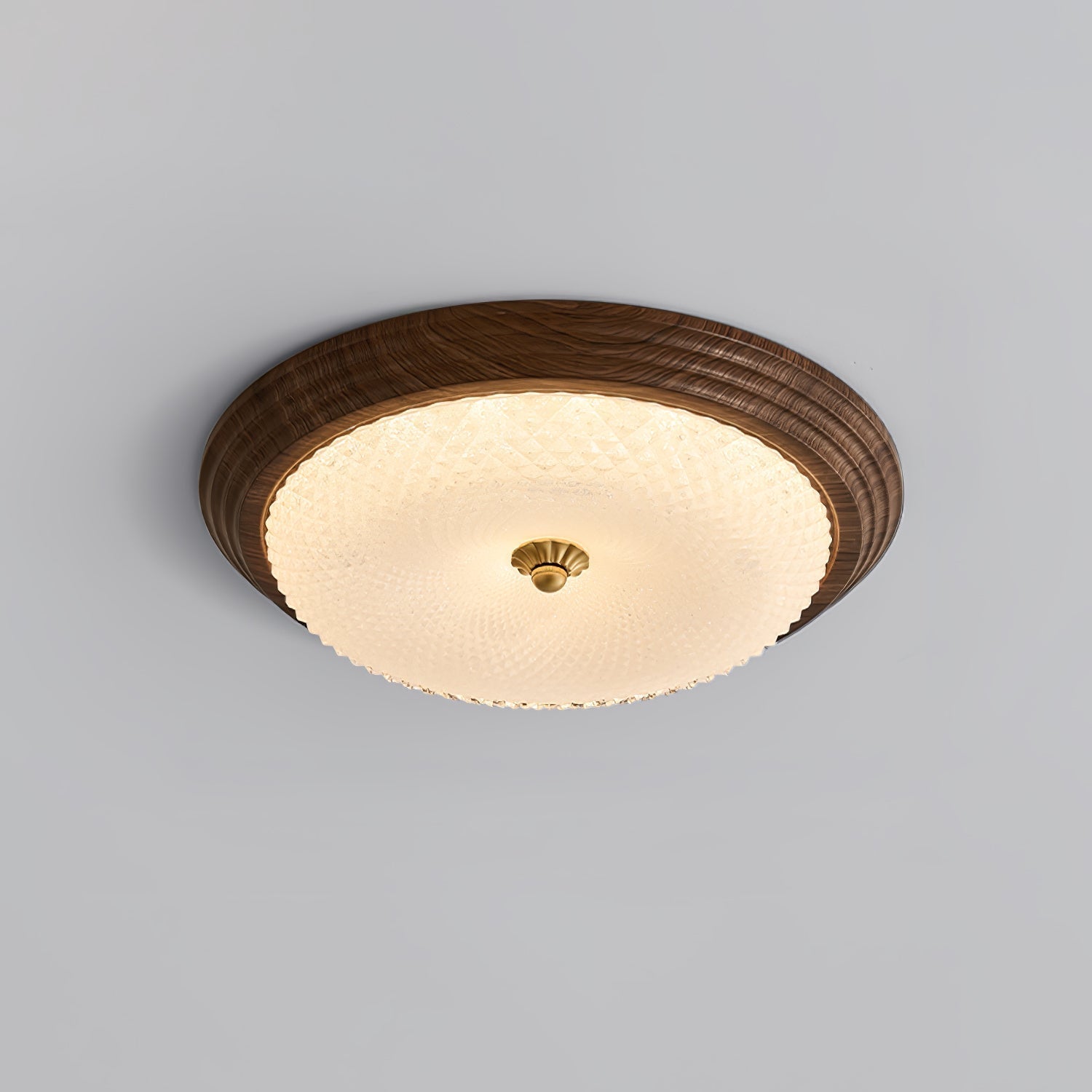 Ivvaros Lampe de Plafond en Verre Art Nordique Premium