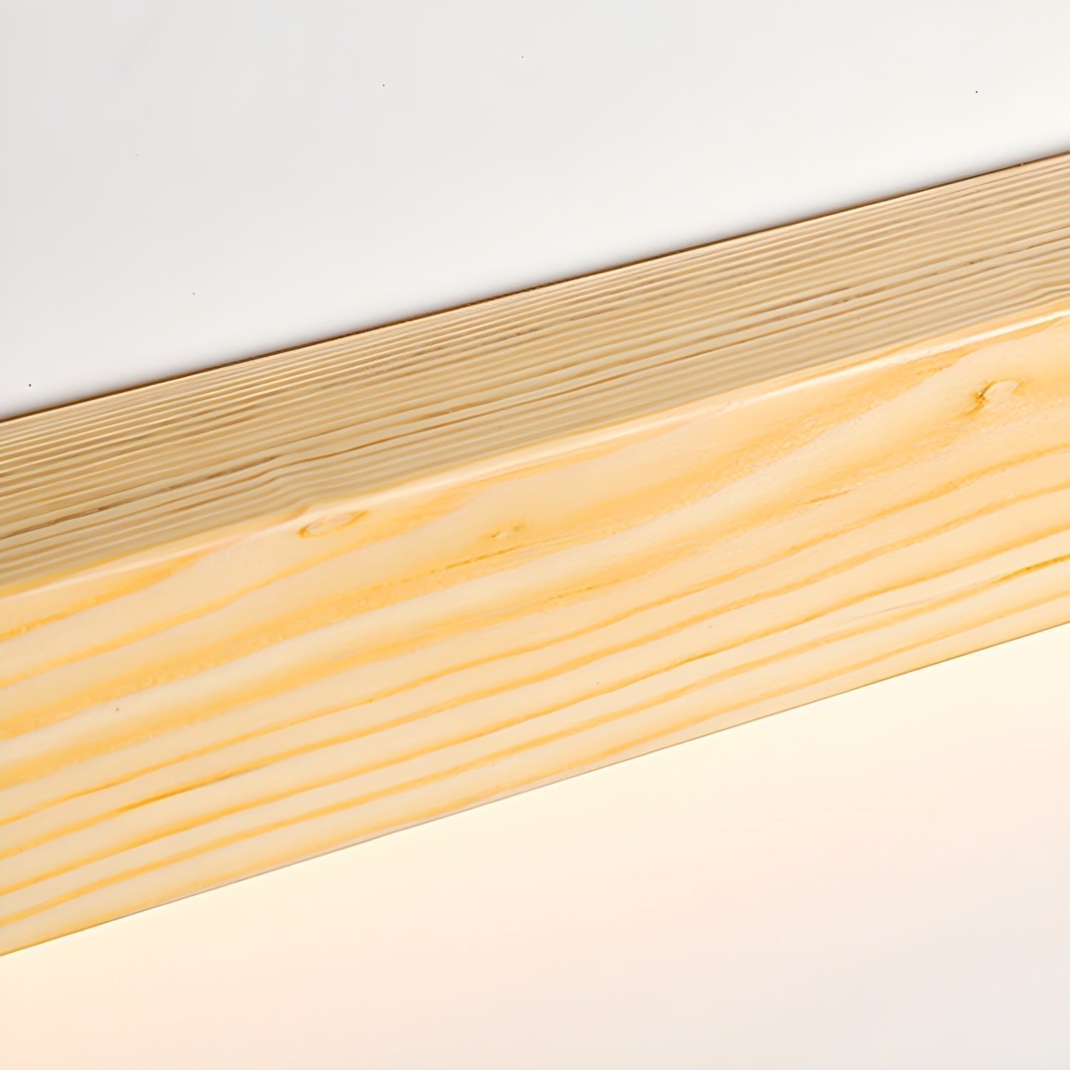 Lustra Applique Murale Linéaire Bois et LED Design Minimaliste