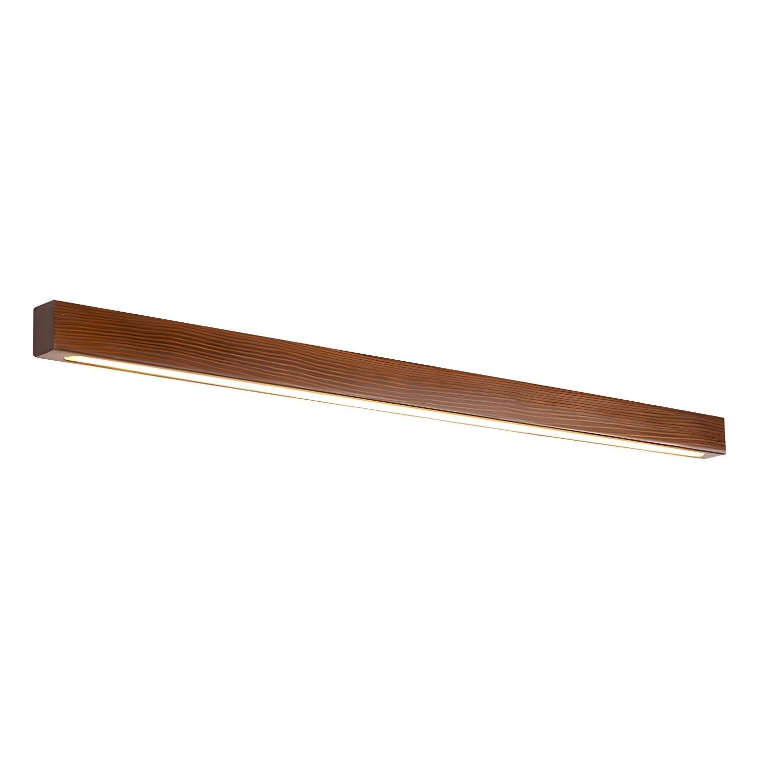 Lustra Applique Murale Linéaire Bois et LED Design Minimaliste