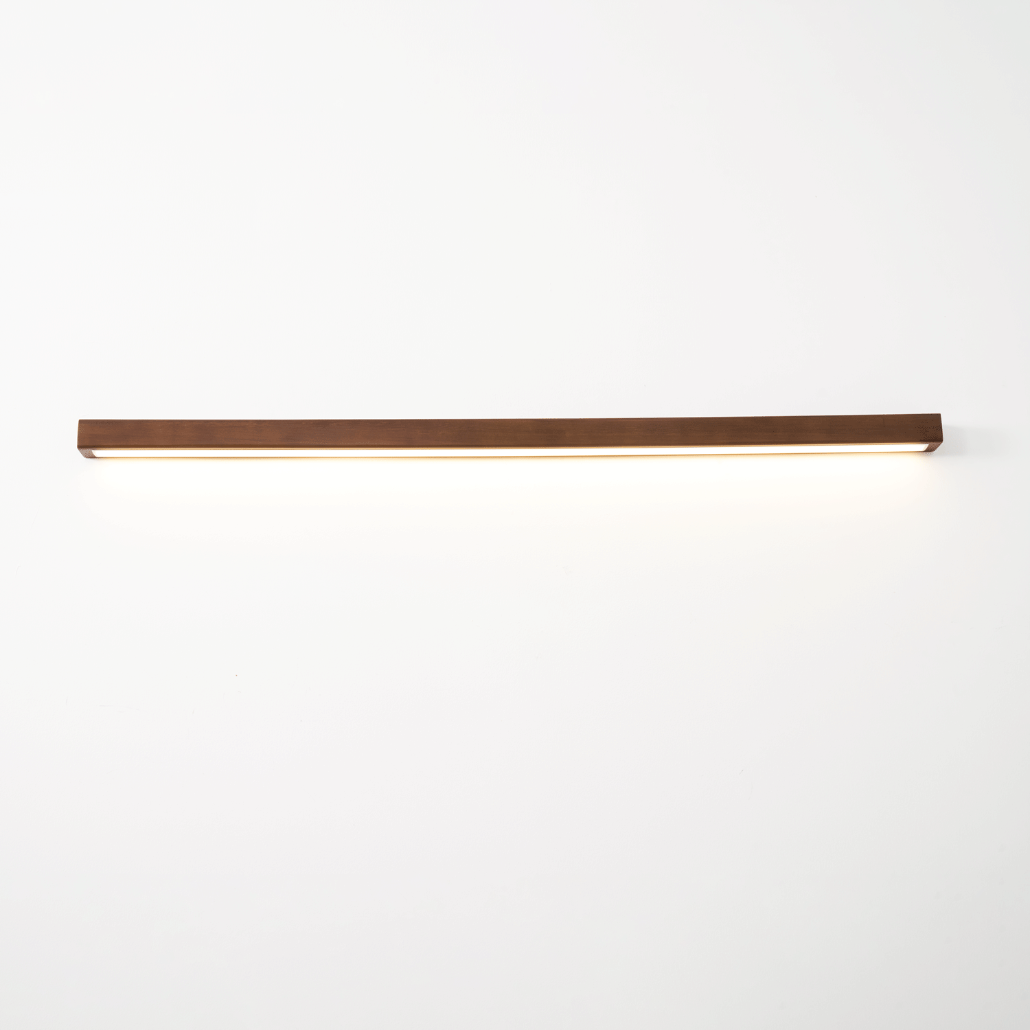 Lustra Applique Murale Linéaire Bois et LED Design Minimaliste