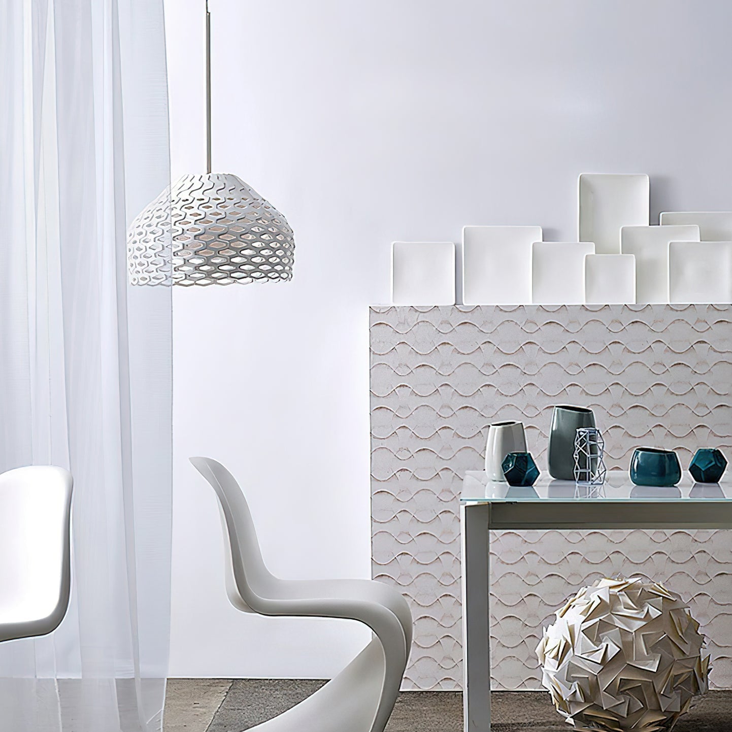 Ilsolion Créativité Individuelle Plastique Pendentif Lampe