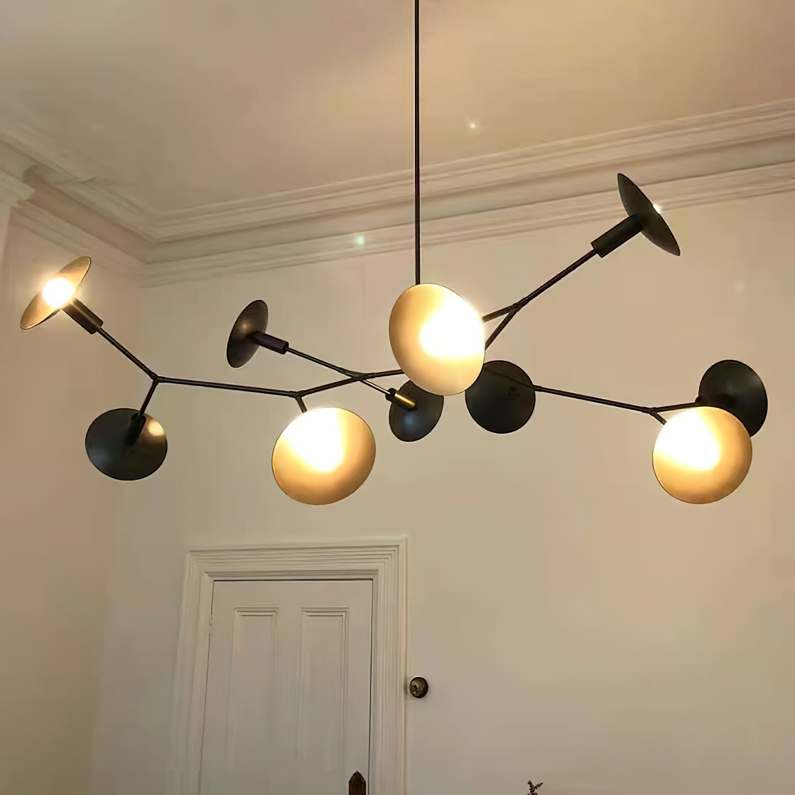 Tinduvyo Lustre Métal Verre Minimaliste Moderne