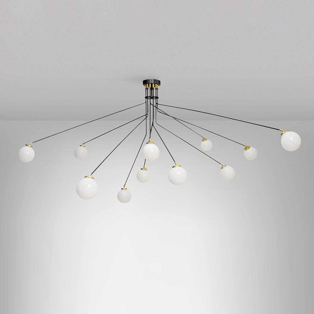 Vatnuvyo Moderne Minimaliste Laiton Métal Verre Plafonnier