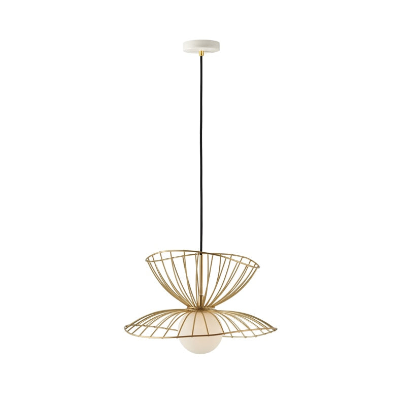Ritta Luminaires  Suspension Vertigo LED Métal Noir/Or Salle à manger