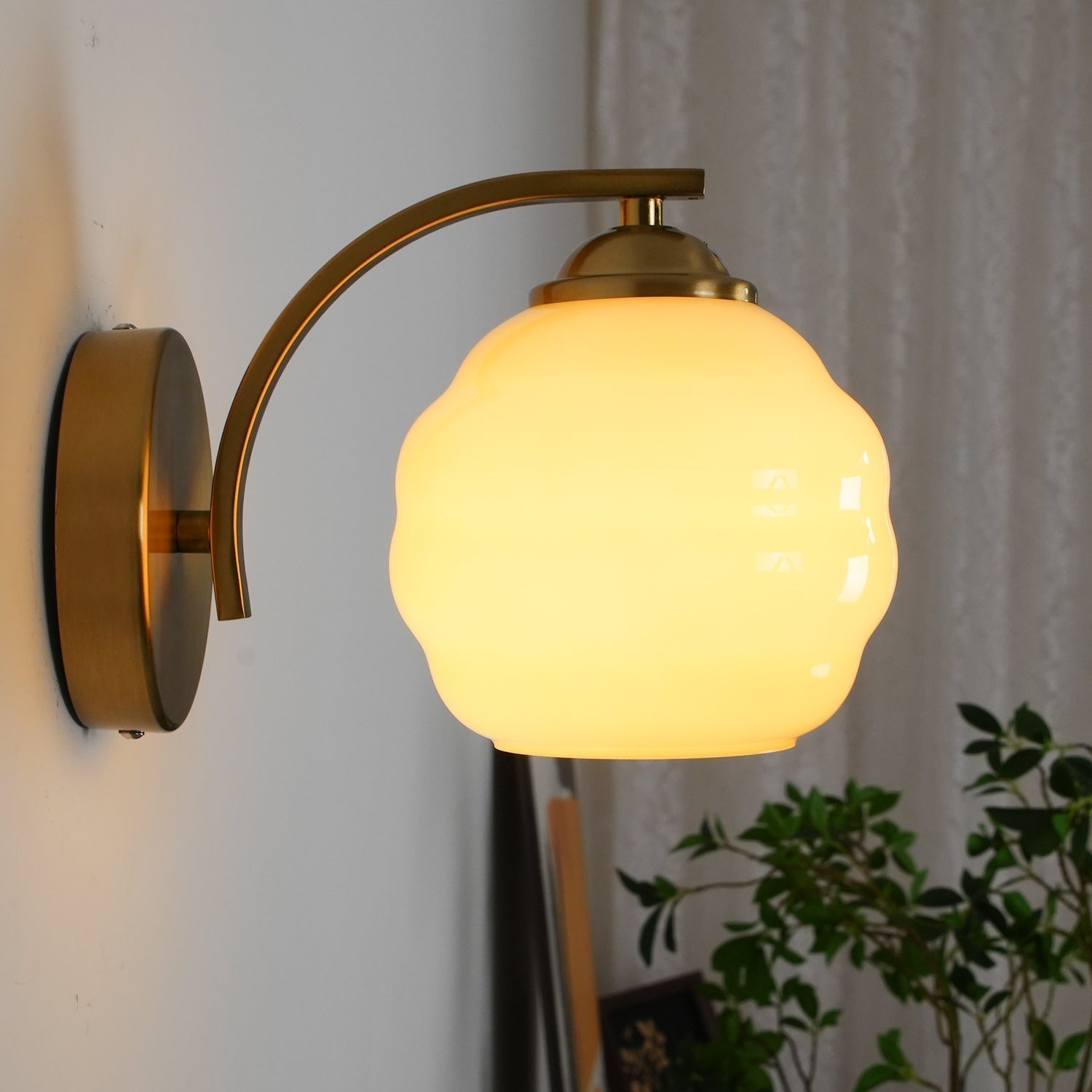 Lustra Wall Lamp Art Deco Glass Chrome