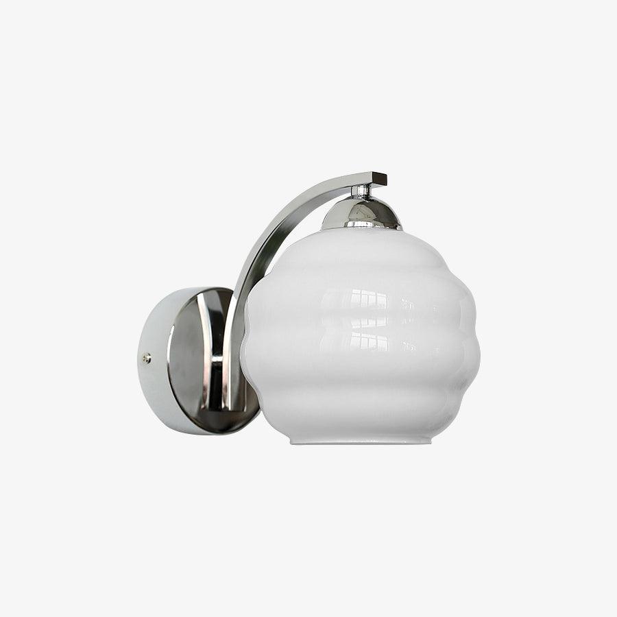 Lustra Wall Lamp Art Deco Glass Chrome