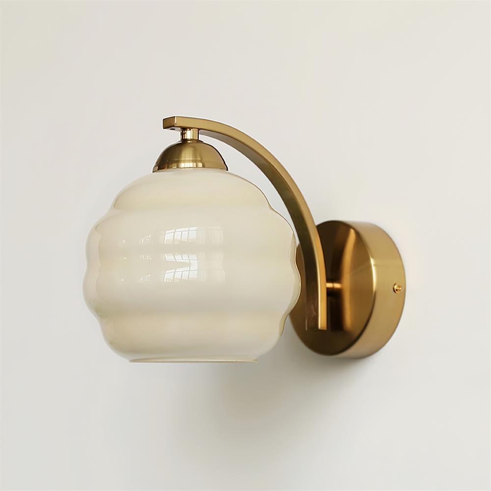 Lustra Wall Lamp Art Deco Glass Chrome